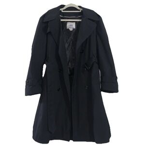 VTG American Apparel Black Trench Coat DSCP Army Men's 42XS Black Military USA